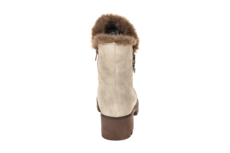 Gabor Stiefelette grau Fellkragen 8018.04.005