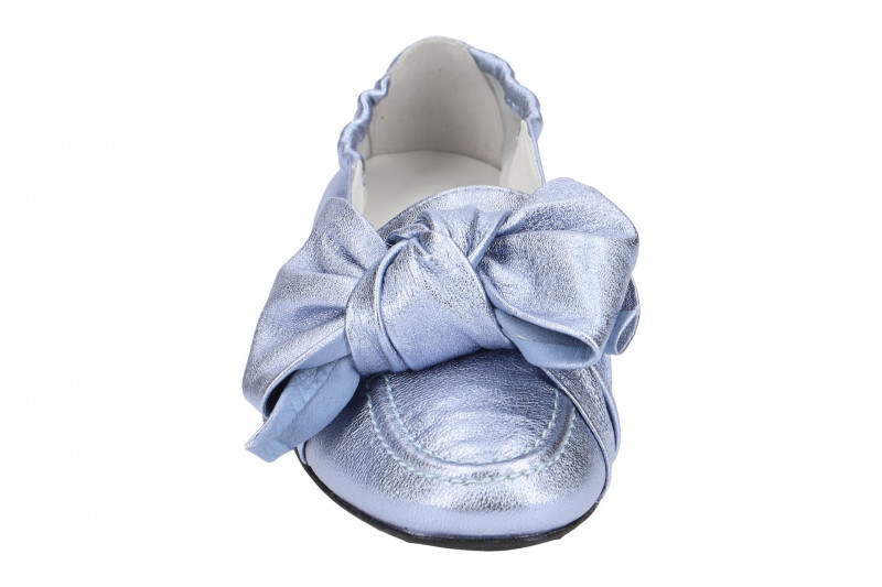K&S Malu Ballerinas sky blau metallic
