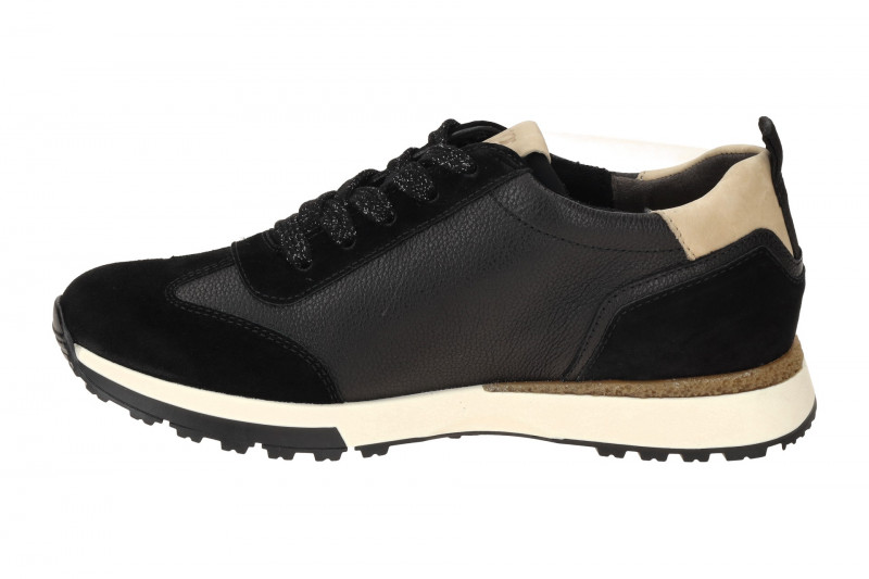 Paul Green Sneaker Schuhe schwarz beige Glitzer 5392