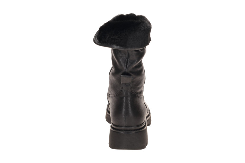 Gabor Stiefel schwarz Fellkragen gekrempelt 8021.04.001