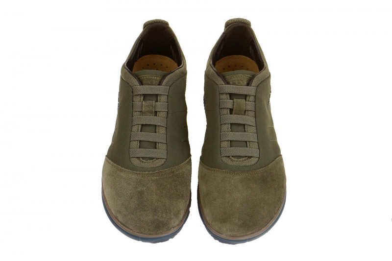 Geox Nebula Schuhe grau braun Sohle blau