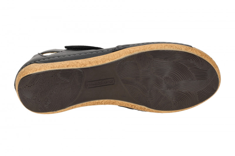 Waldläufer Heliett Sandale schwarz OrthoTritt 342H80