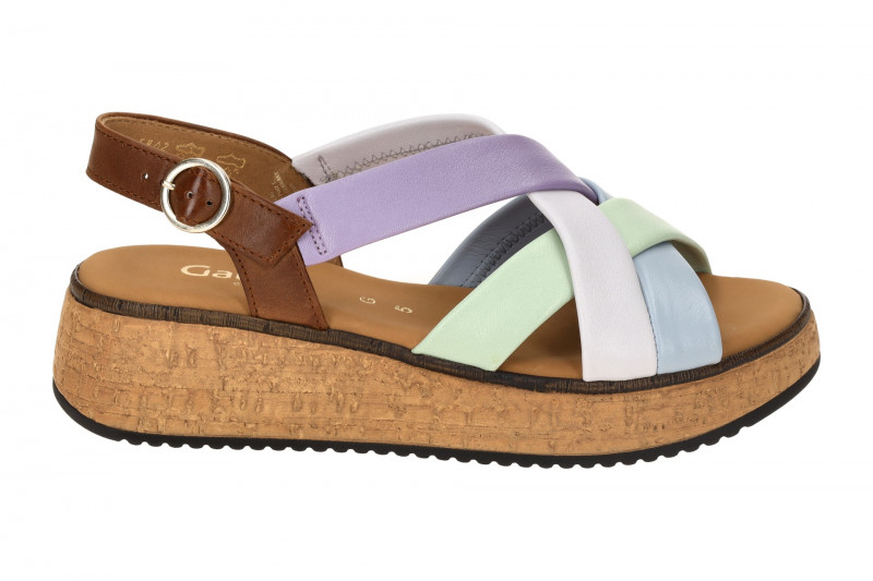 Gabor Plateau Sandalen bunt Glattleder 62.823.24