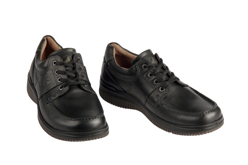 Ecco Walker 2.0 Lace Schuhe in schwarz Mokassin