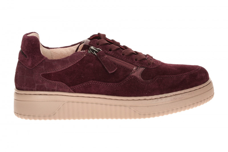 Gabor Comfort Sneakers rot berry Kroko K-Weite 6016.01