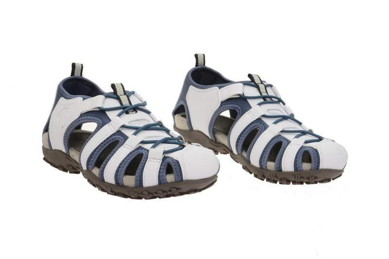 Geox Strel Sandale weiß blau D7125U 05415 C1260