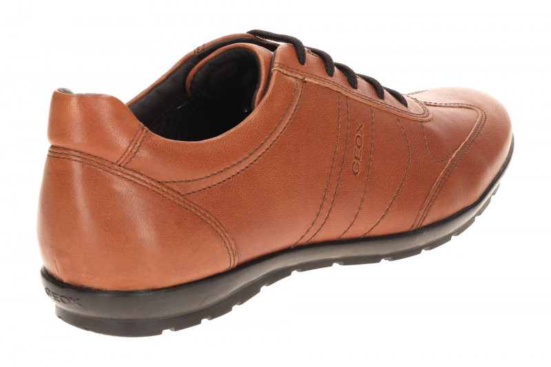 Geox Symbol Schuhe hellbraun Schnürer U74A5B