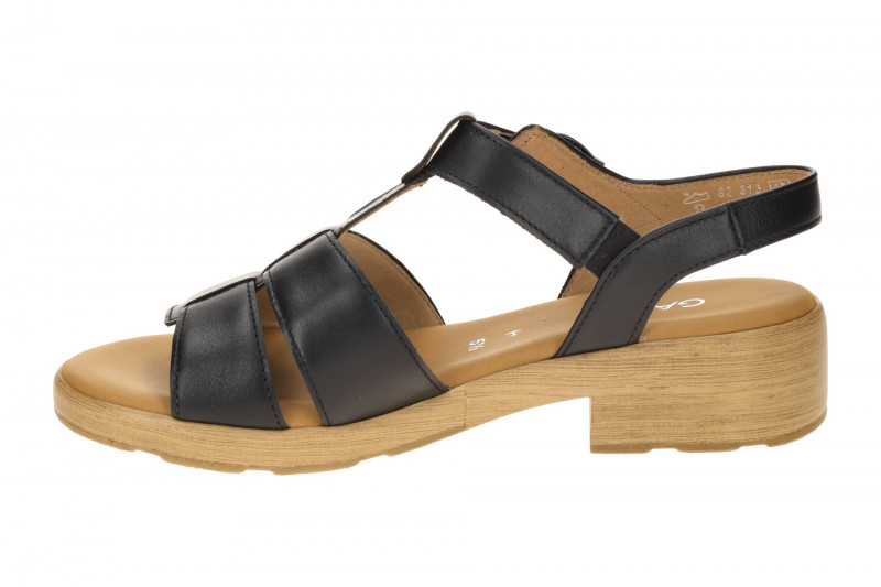 Gabor Römer Sandale schwarz Nappa H-Weite 82.813.57