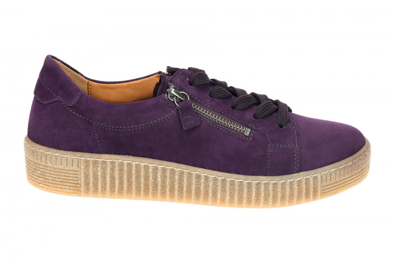 Gabor Schuhe Sneakers lila Samt 53.334.13
