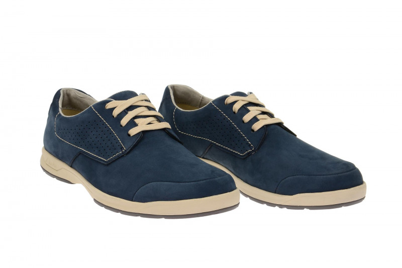 Clarks Stafford Plan Schuhe blau Nubuck