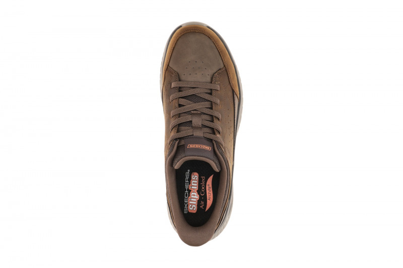 Skechers Arch Fit Herren Schuhe Slipper braun Slip Ins 205656