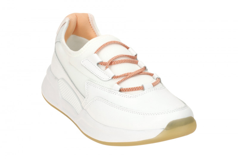 Gabor RollingSoft Slipper Schuhe weiß orange 66.951.51