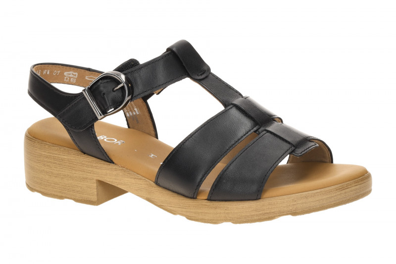 Gabor Römer Sandale schwarz Nappa H-Weite 82.813.57