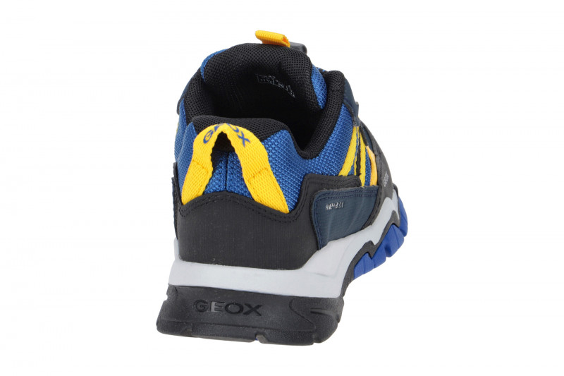 Geox Montrack Kinderschuhe blau gelb Wasserdicht J26HBB