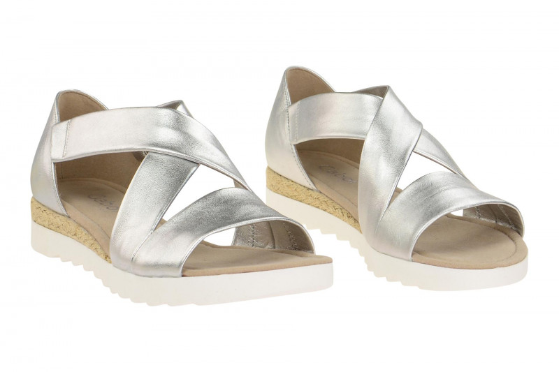 Gabor Sandale silber grau metallic 62.711.10