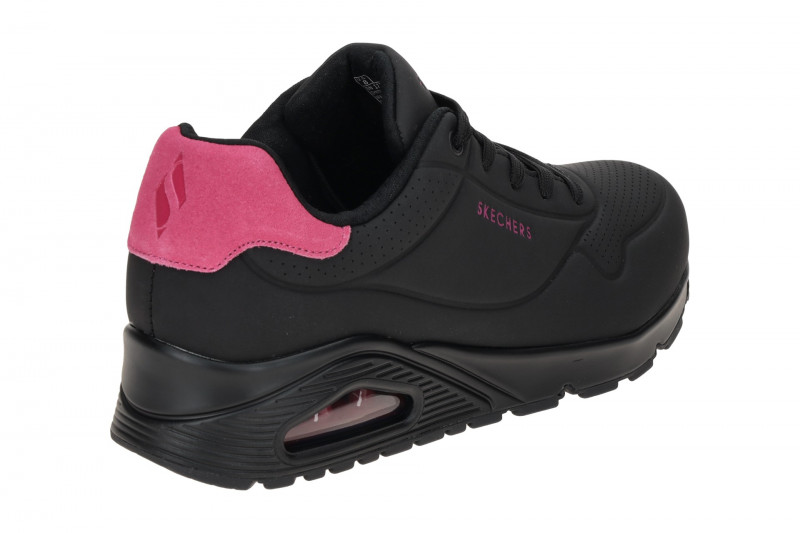 Skechers Uno Schuhe Sneakers schwarz pink 177092
