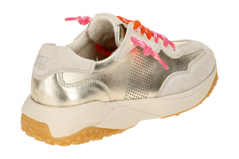 Paul Green Schuhe Sneakers grau beige metallic 5463