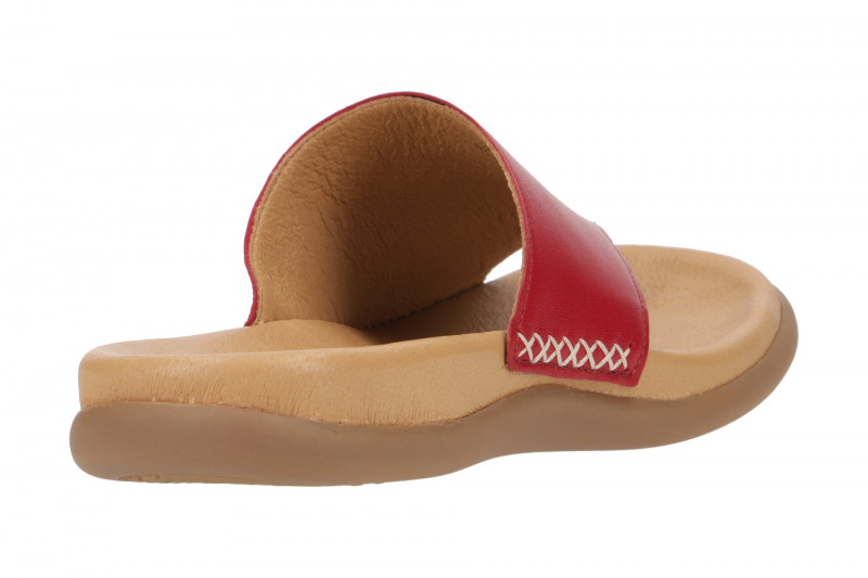 Gabor Zehentrenner Pantolette rot Nappa Lederfußbett