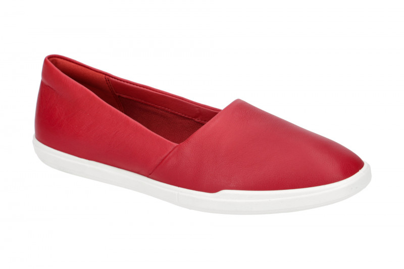 Ecco Simpil Schuhe rot Damen Slipper