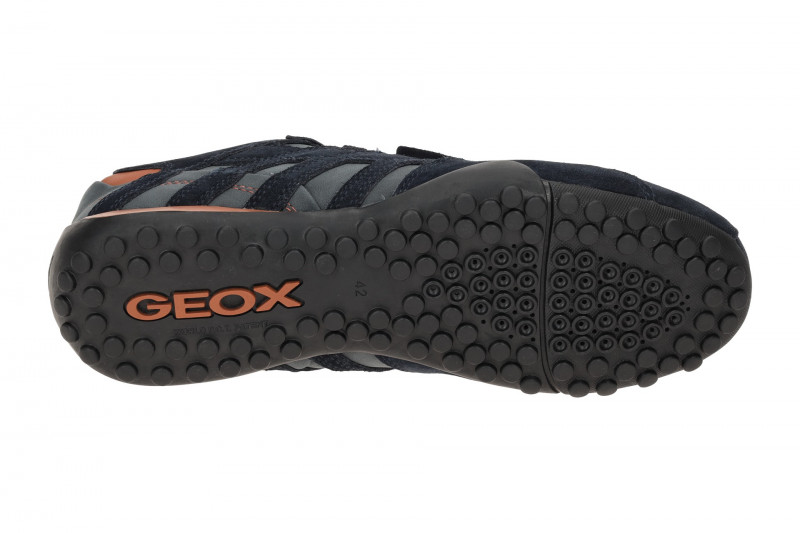 Geox Snake Schuhe Sneakers blau orange U4507A