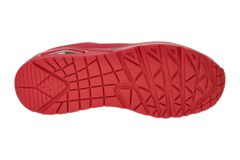 Skechers Uno Schuhe rot Damen Sneakers 73690