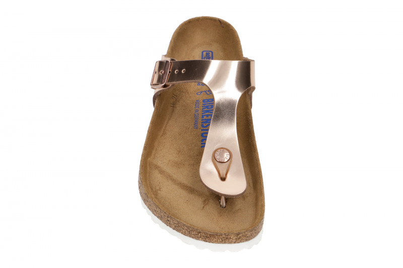 Birkenstock Gizeh BS Pantolette kupfer metallic 1018970