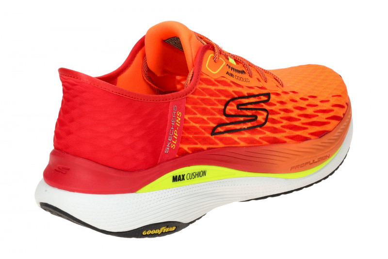 Skechers MAX CUSHIONING Sneakers Schuhe orange rot Slip-Ins 220510