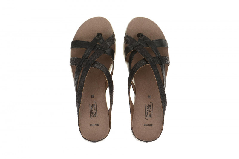 camel active Sicilia Pantolette schwarz 822.74.01