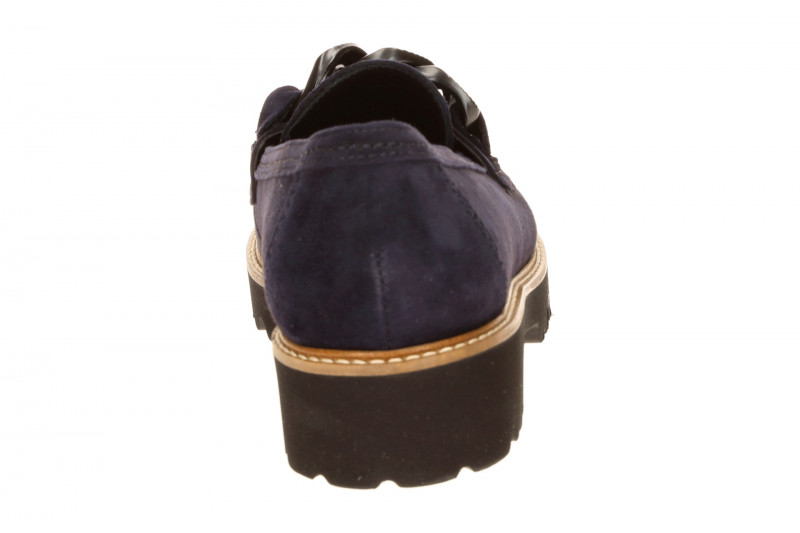 Gabor Fashion Schuhe Slipper blau Velour 4013.01.003