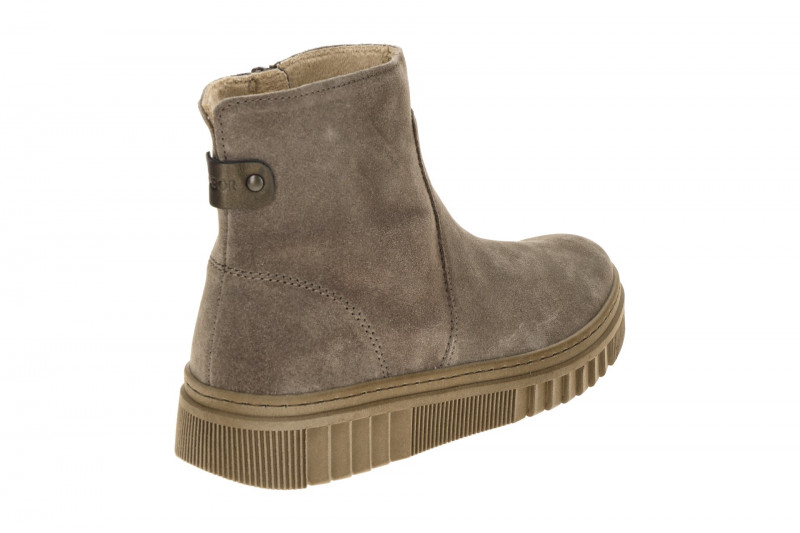 Gabor Stiefelette grau taupe Zip Boots Velour 8008.02.006