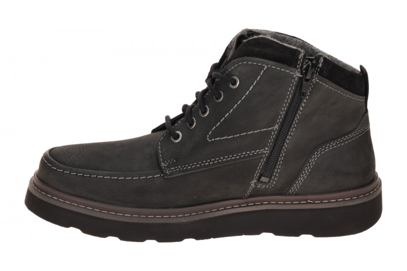 Josef Seibel Trent 04 Schuhe Stiefel schwarz anthrazit H-Weite