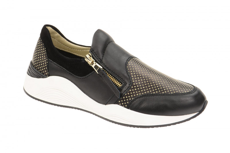 Geox Omaya Schuhe schwarz gold