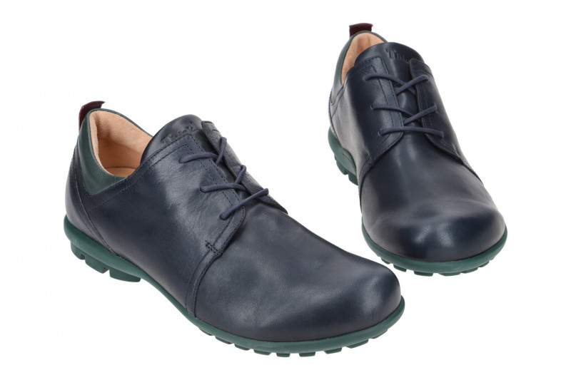 Think Kong Schuhe blau grün Glattleder 769