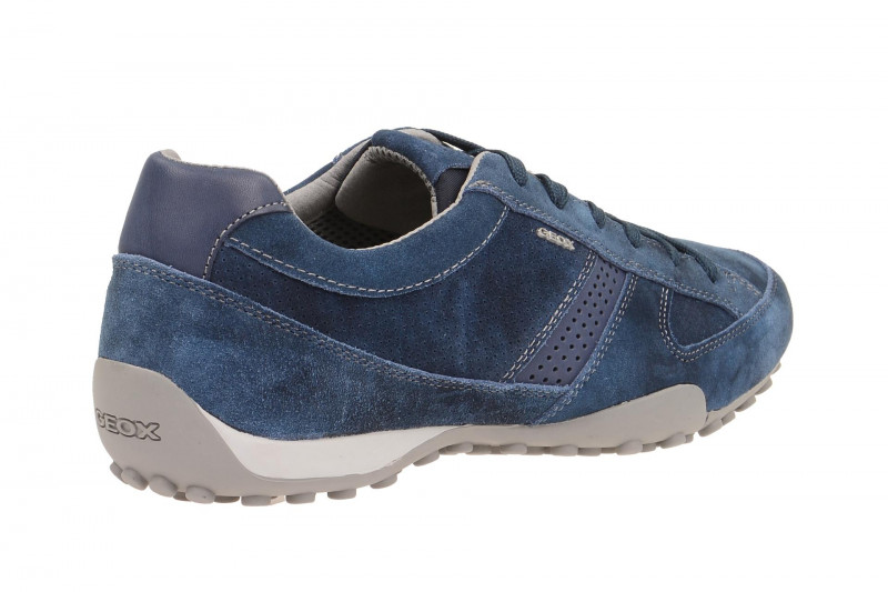 Geox Respira Snake E Herren Sneakers in blau Halbschuhe
