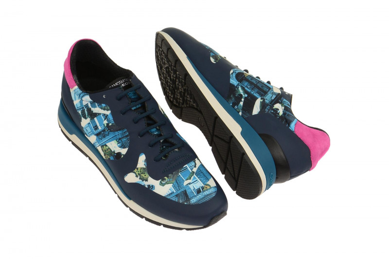 Geox Shahira Designer Schuhe blau print