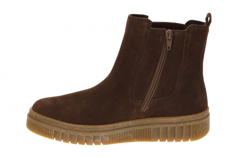 Gabor Stiefelette braun Chelsea Boots Velour 8008.03.004