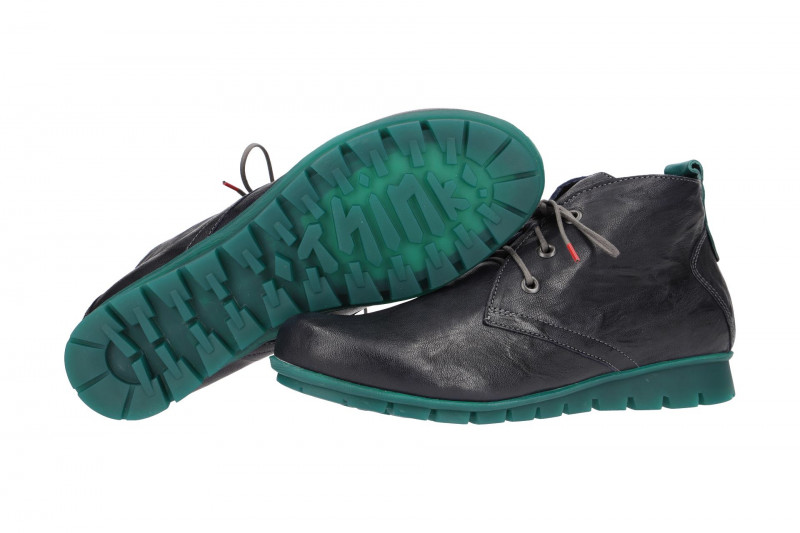 Think Menscha Schnür Stiefelette blau