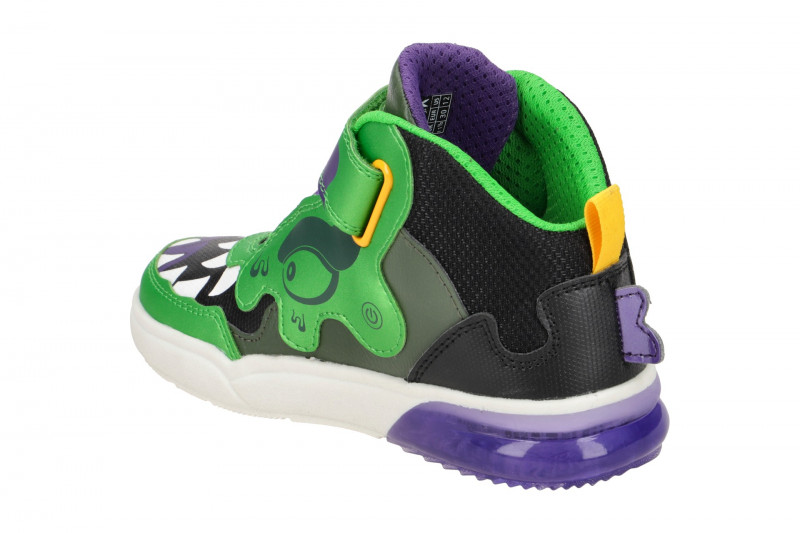Geox Grayjay Kinder Schuhe grün lila Krokodil J369YA