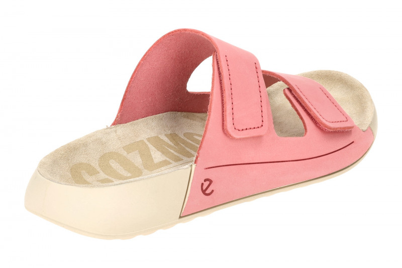Ecco Cozmo Pantolette rosa pink 2fach Klett 206823