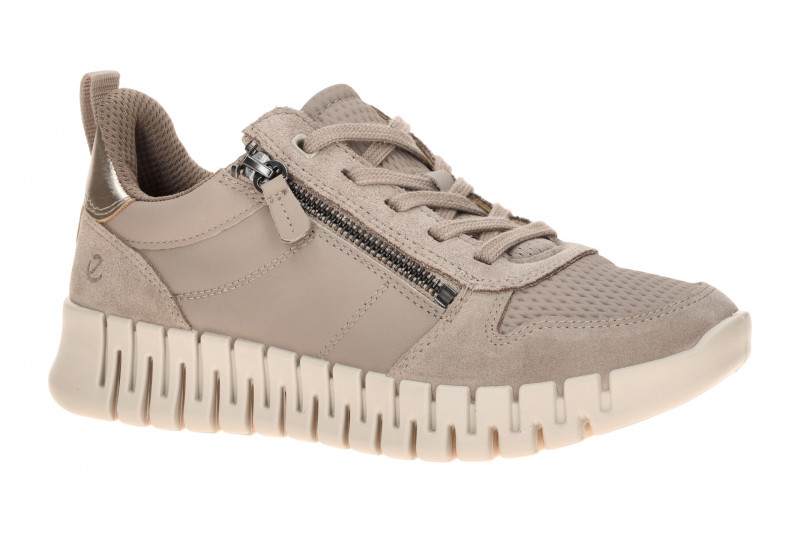 Ecco Gruuv Schuhe grau Damen Zip Sneakers 218353