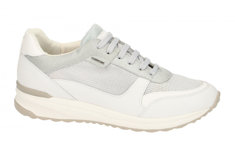 Geox Airell Sneaker Schuhe weiß silber D642SC