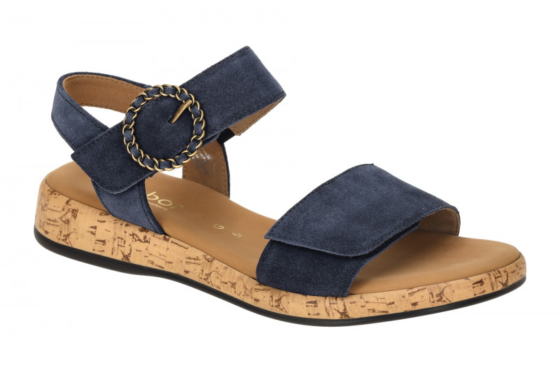 Gabor Rhodos Sandale blau Klett 82.734.36