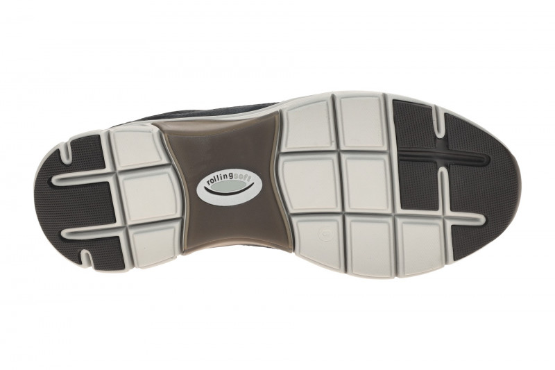 RollingSoft Schuhe Slipper blau grau Nubuck 8009.14.02