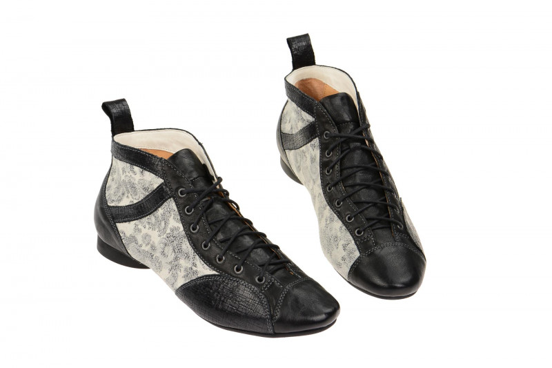 Think Guad Stiefelette schwarz weiß 6-86288-09