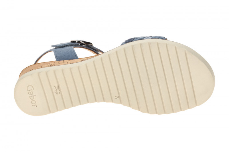 Gabor Sandale blau Velour 82.758.26