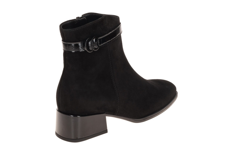 Gabor Stiefelette Ankle Boots schwarz Karree Samt 8067.02.002