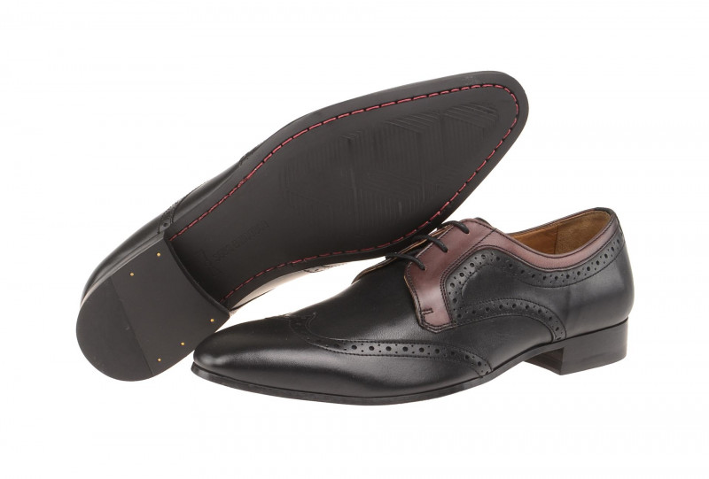 Gordon & Bros Schuhe Lorenzo schwarz bordo 623048