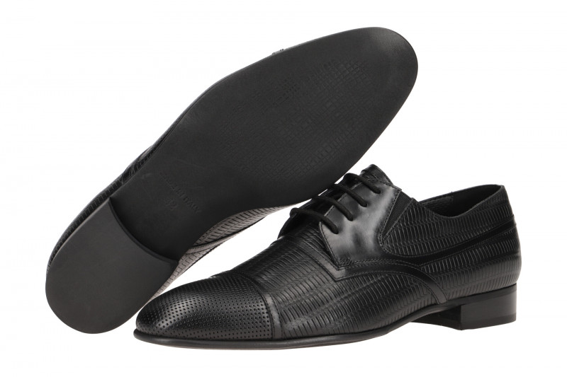 Bello Schuhe schwarz perforiert BL557