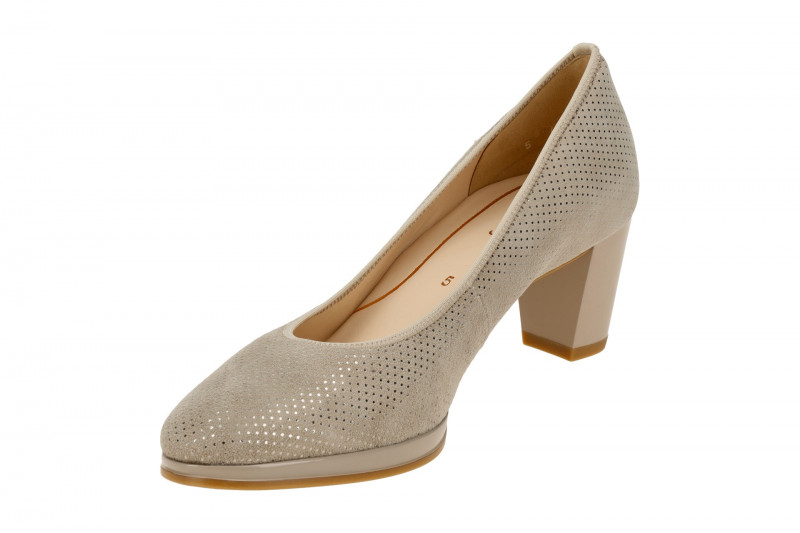 ARA Orly Pumps grau sand gepunktet 12-23436