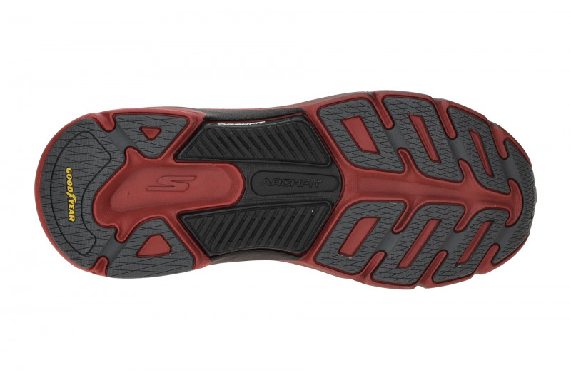 Skechers MAX CUSHIONING Schuhe grau rot Arch Fit 220581